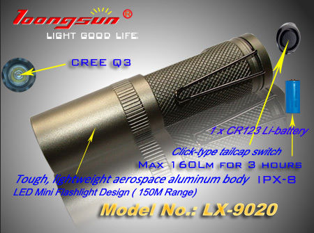 "Loongsun" Brand Mini LED Flashlight