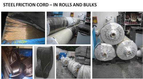 Unvulcanized Rubberized Steel Cord - In Bulk and Rolls