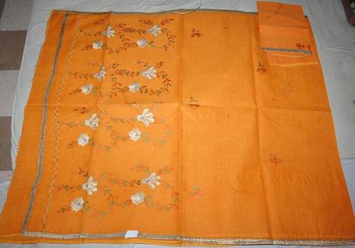 Kota Embroider Saree With Blouse