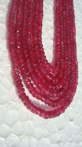 Thai Ruby Faceted Beads