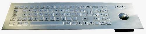 Ip65 Vandalproof Metal Keyboard With Numeric Keypad And Trackball