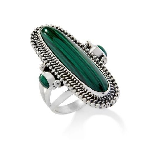 Malachite Silver Rings