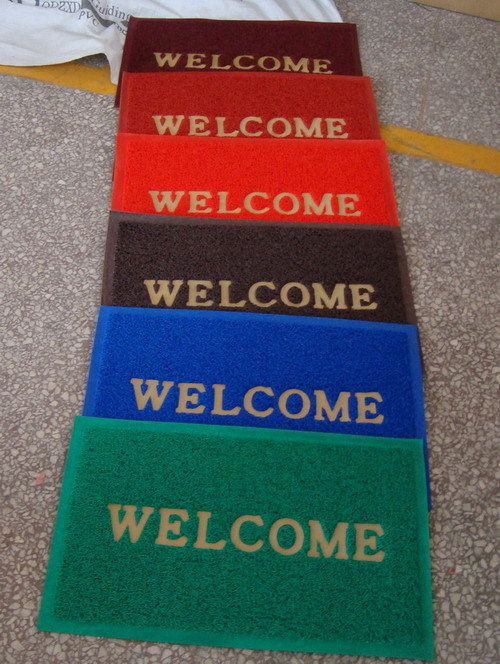 PVC Door Mat - 12mm Thick, 40x60cm to 60x90cm Sizes | Foamed Backing, Multi-Color Options Available