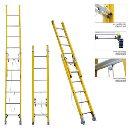 Fiberglass Ladder And Extension Rope Stairs Insulation Electric Ladders