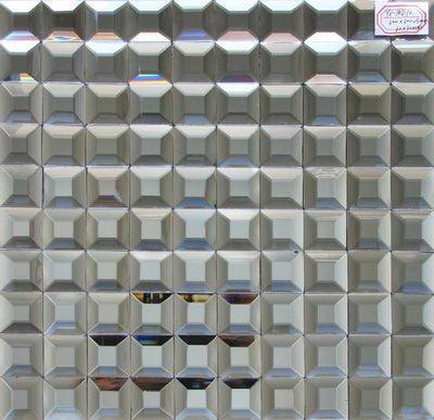 Beveled Mirror Glass Mosaic Gray Color for Club Disco KTV Decoration