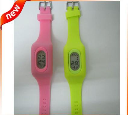 Digital Square Dial Wristband Watch,100% Silicon