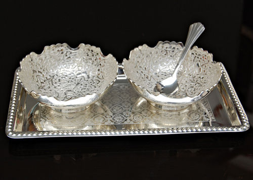 Designer Silver Bowl Set