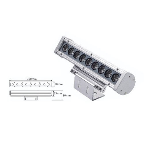 9w LED Wall Washer Light 24vdc RGB DMX