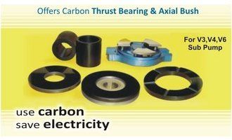 Carbon Thrust Bearings - Self-Lubricating Carbon, Compatible with V3/V4/V6/V8 Pumps | Low Heat Generation, Efficient Power Saving, Prolonged No-Seize Performance