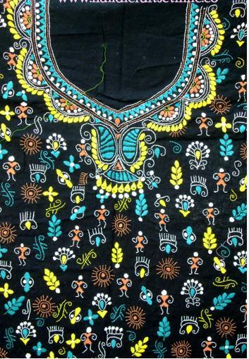 Hand Embroidered (Kantha Work) Ladies Kurtis