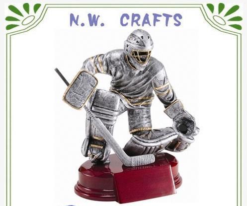 Ice Hockey Sports Medal Statue