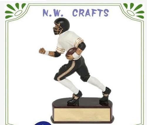 Male Football Trophy Award Figurine