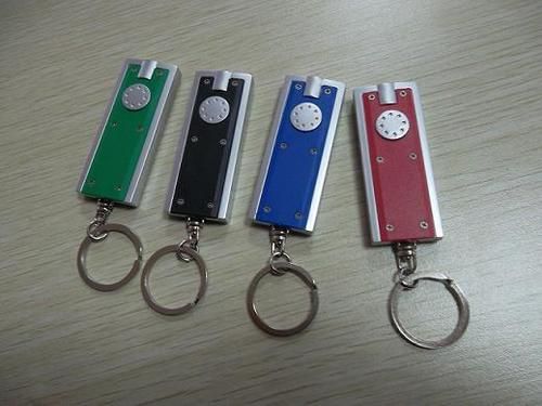 LED Flashlight Keychains with One Piece LED Bulb