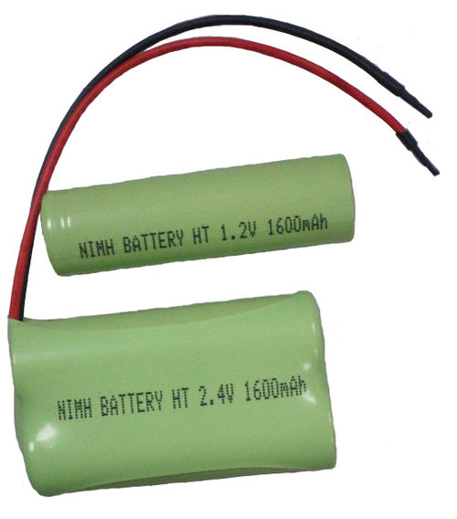 2.4V 1600mAh NiMH बैटरी पैक 