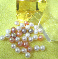 Loose Pearls - AAA Grade Quality , Round Shapes in White, Pink, Purple Colors