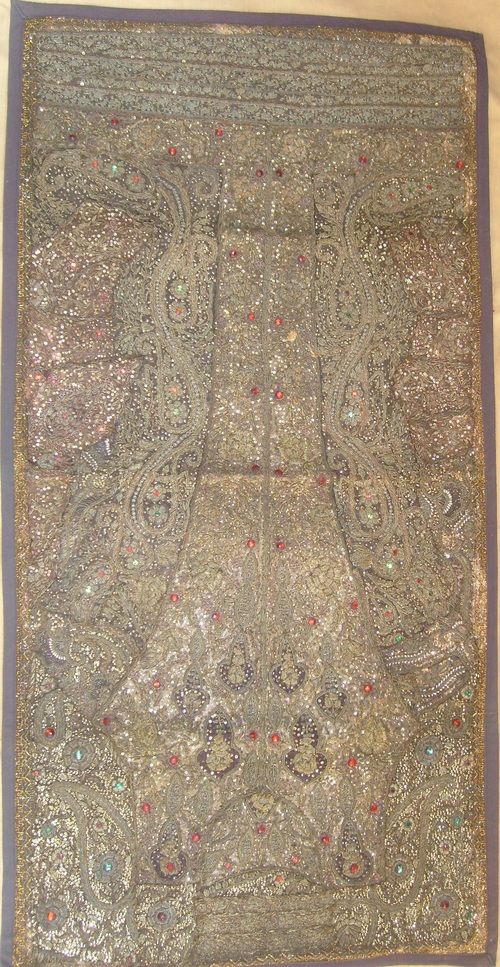 Indian Wall Hanging Beads Work Zardosi Tapestry