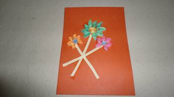 Handmade Paper Quilled Greeting Card