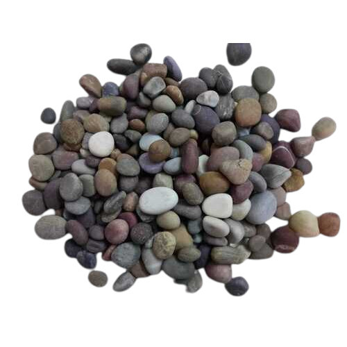 Round Landscaping Stone / River Natural 20-40 Mm Mix Color Pebbles Stone - Artificial Stone Type: Solid Surface