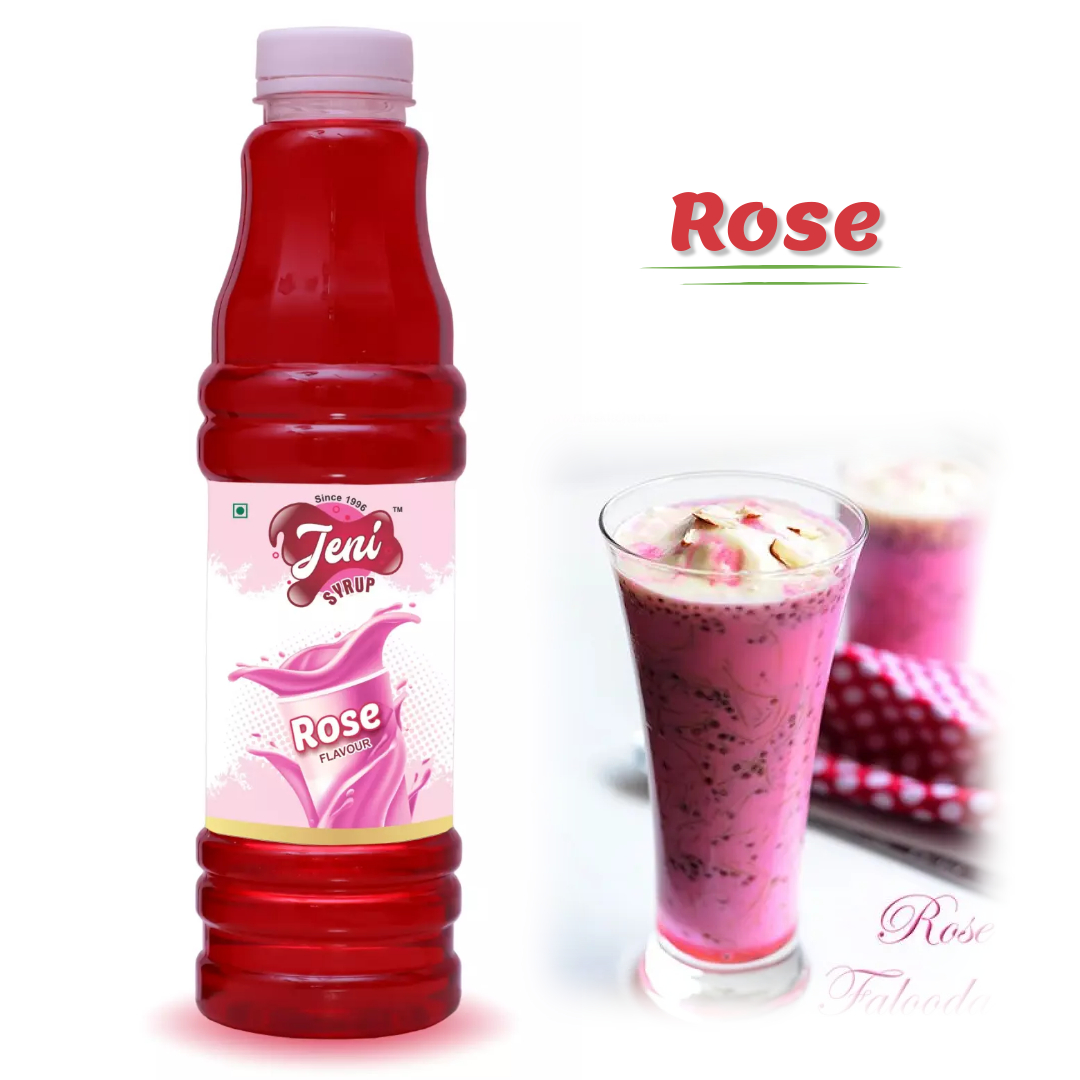 Rose Sharbat Syrup 700 Ml - Color: Red