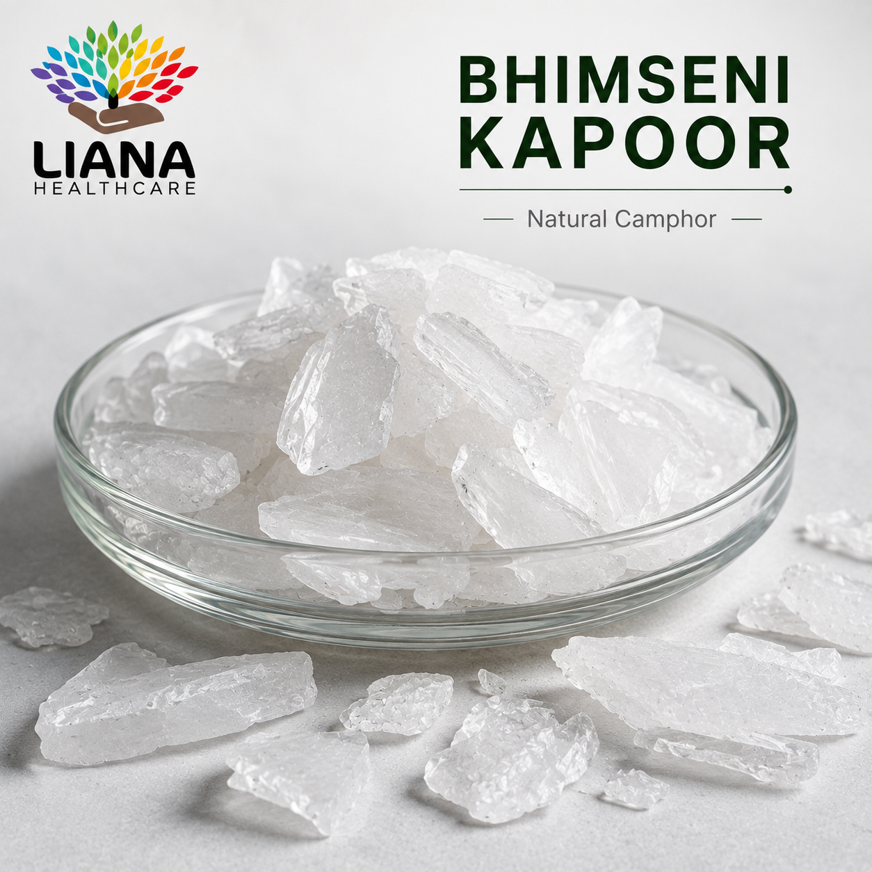 Bhimseni Camphor Flakes - Color: White