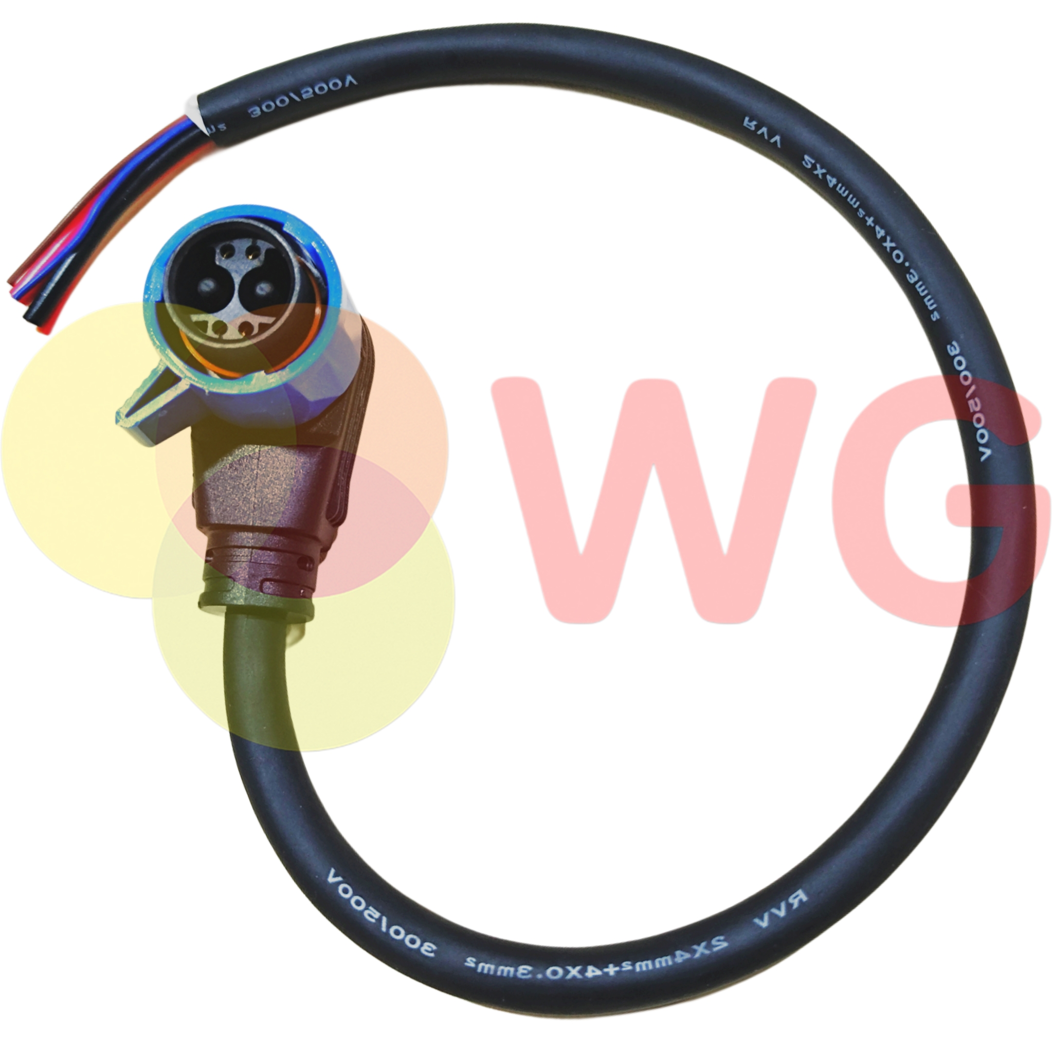E-Scooty Chogori Type Oki. 2+4 Charging Plug Lead 6 Core - Body Material: Plastic