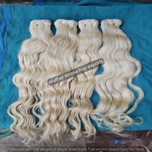 613 Blonde Indian Hair Bundle Body Wave Remy Human Hair Weft Wet And Wavy