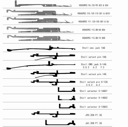 All Gauges Vospec 111.130/110.130/112.88/112.70 111.130/110.130/112.88/112.70 Stoll CMS Knitting Needle