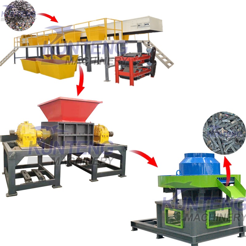 Household Waste Manual Sorting Shredding Machine