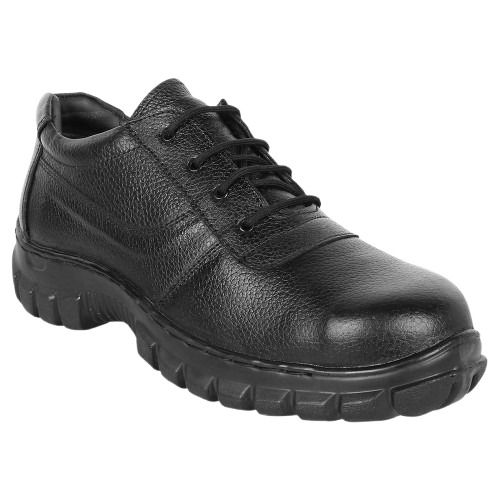 Veevort Leather Safety Shoes - Color: Black