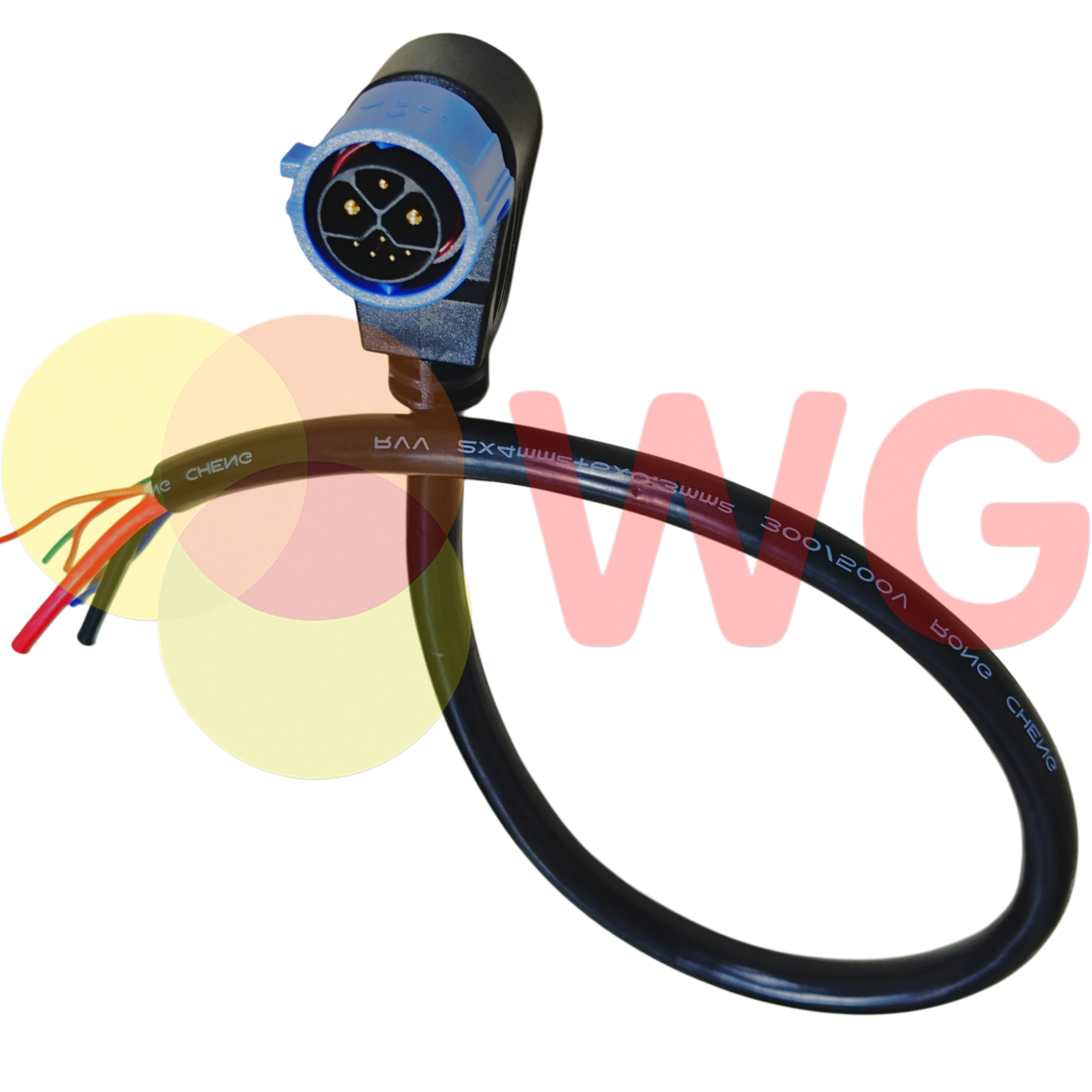Chogori Type Amp 2+1+5 8 Core E-Scooty Charging Plug Lead - Copper PVC, Durable Electrical Fittings