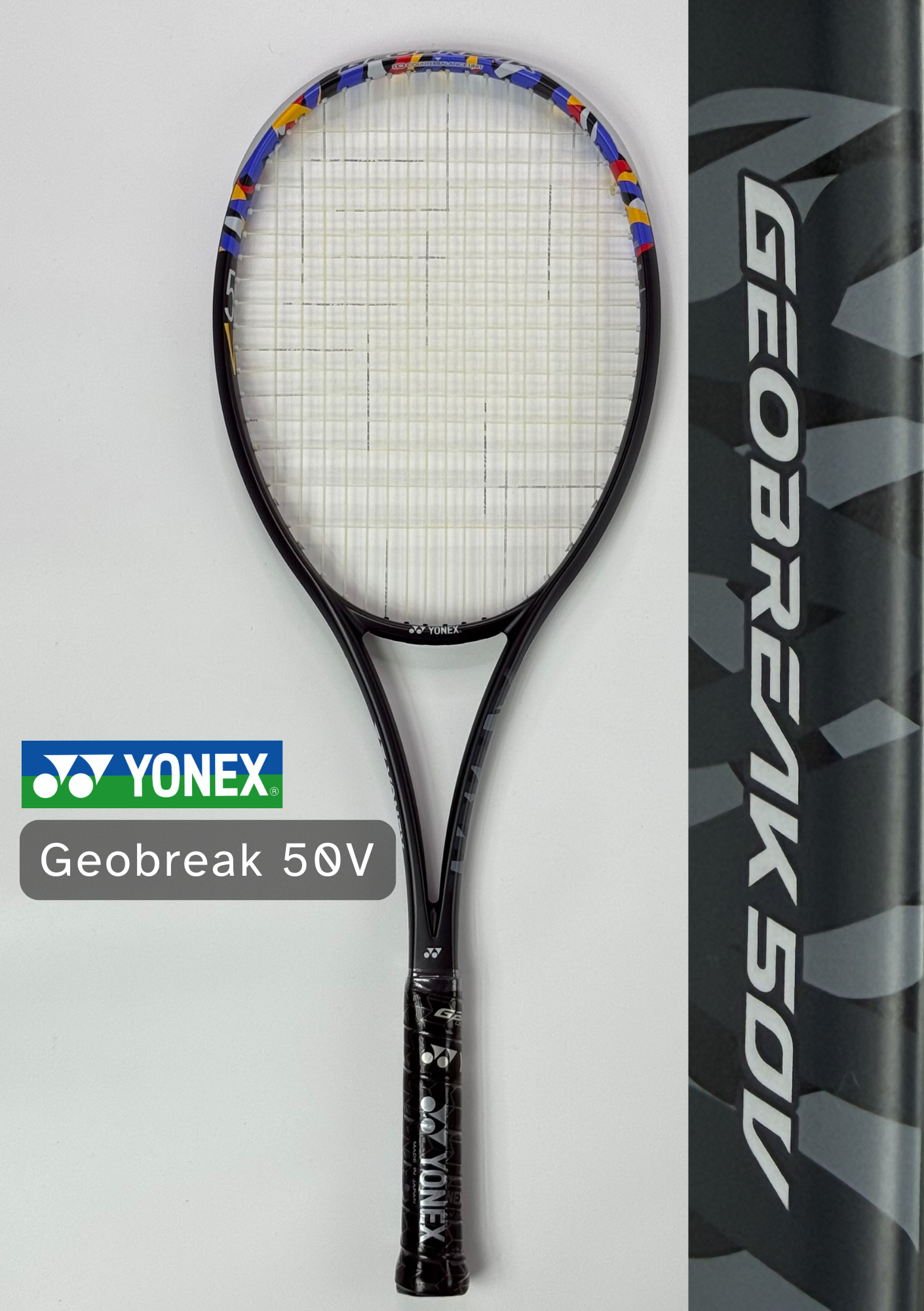 Yonex Geobreak 50V Soft Tennis Racket (100% Authentic Import) - Color: Black/Blue