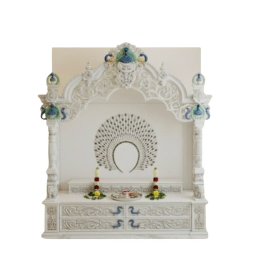 Marble Home Temple - Color: White