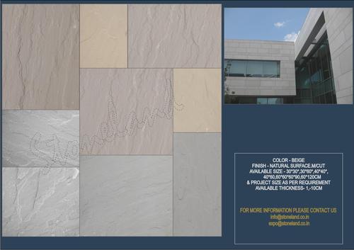 Beige Sand Stone - Natural Stone, Customizable Designs & Finishes for Indoor/Outdoor Use