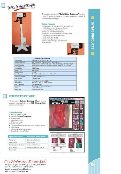 Dr. Simscope Digital Video Colposcope