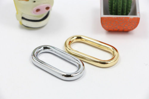 Eco Friendly Anti Corrosive 316 Stainless Gun Metal 25mm Egg Rings Rectangle Loop