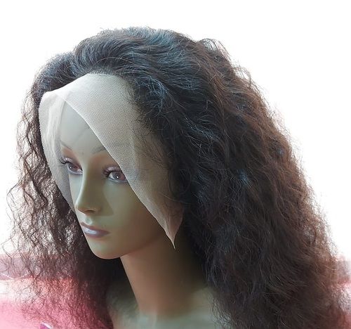 Indian Curly Human Hair Front Lace Wigs