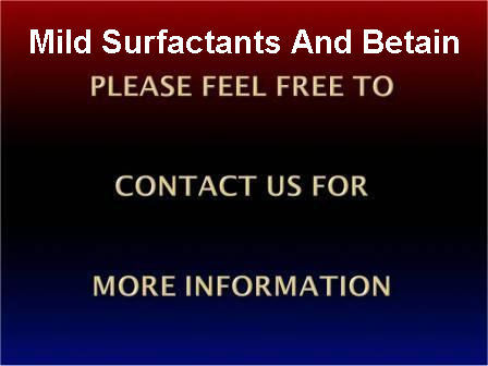Mild Surfactants And Betain