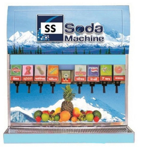 Semi-Automatic Electric Powered 8+1 Soda Fountain Machine