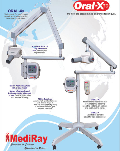 Dental X-Ray Machine - Grid Tube Technology for High-Quality Imaging | Remote Operation Flexibility, Improved Radiation Accuracy, Efficient Duty Cycle of 1:32