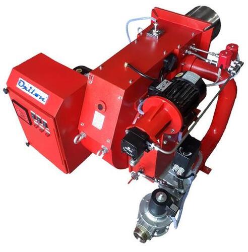 Dual Fuel Industrial Burner - Color: Red