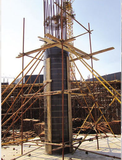 Construction Wooden Ciruclar Column Formwork For Concrete