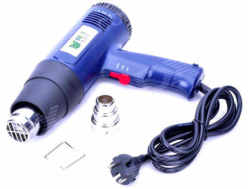 Hot Air Gun - 1600W Power, LCD Display with Adjustable Temperature | Double-Stage Heat Settings, Ergonomic Design, Over-Heating Protection