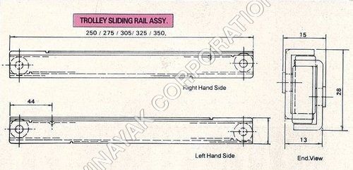 Trolley Sliding Rail Assembly