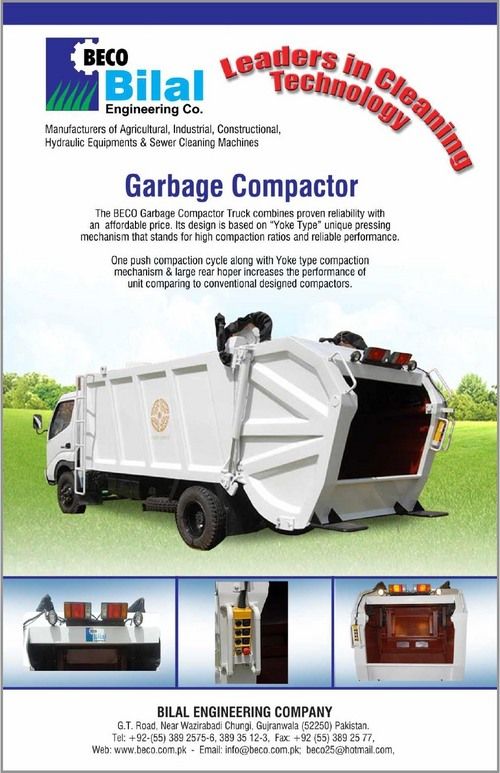 Polishing Garbage Compactor Truck