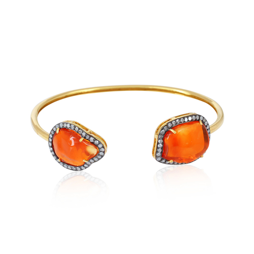 Gemstone Cuff Bangles
