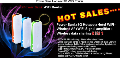 3g Wireless Mini Router With Power Bank