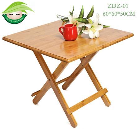 Bamboo Folding Square Dining Table