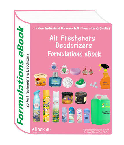 Air Fresheners and Deodorizers Manufacturing Formulations eBook