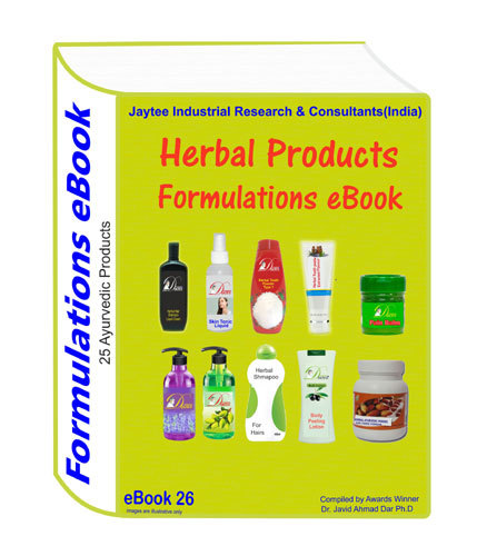 Herbal Products Manufacturing Formulations Ebook