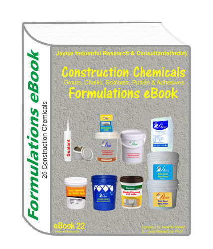 Construction Chemicals Manufacturing Formulations eBook